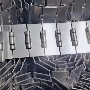 Food-grade stainless steel flat-top conveying chain plate